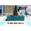 MK5 bins, planters, Sheffield bike stands, benches, seats, bollards, and wheel stops supplied by Larkin Engineering at Galway Shopping Centre